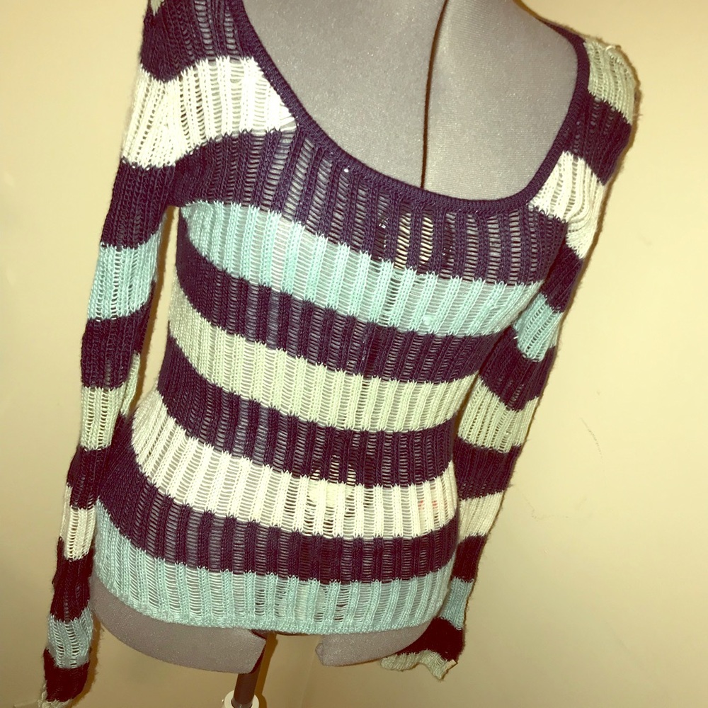 🌈Sheer knit sweater